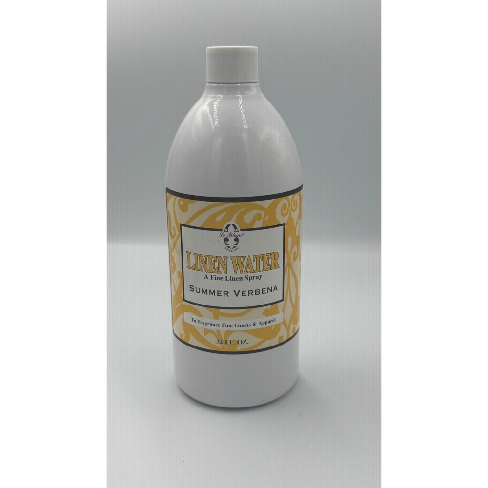 Le Blanc Summer Verbena Linen Water Fine Linen Spray 32 Fl Oz Made in USA